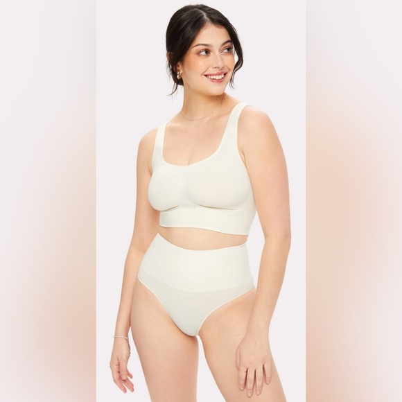 Yitty + Fabletics Nearly Naked Shapewear HW Brief | Ivory | M-L | NWT - Picture 6 of 8